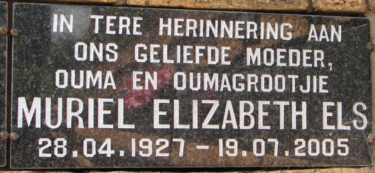 ELS Muriel Elizabeth 1927-2005