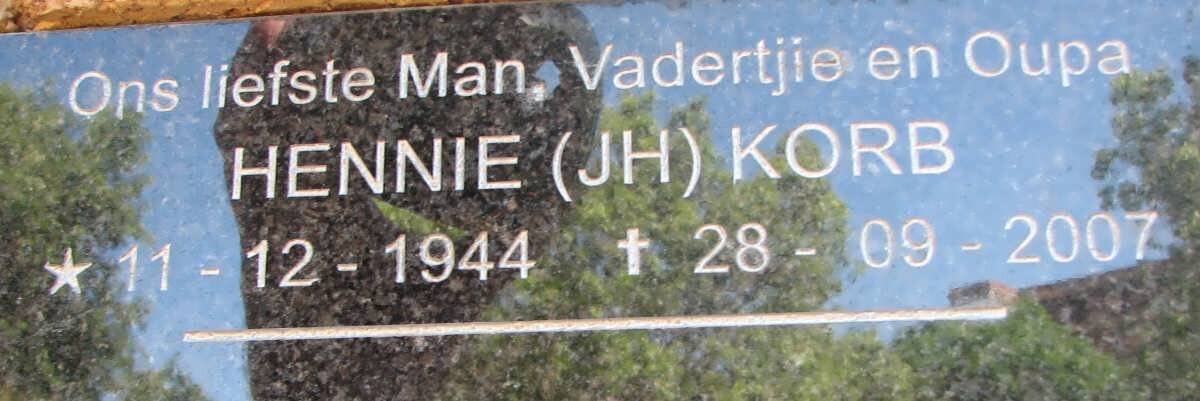 KORB Hennie 1944-2007