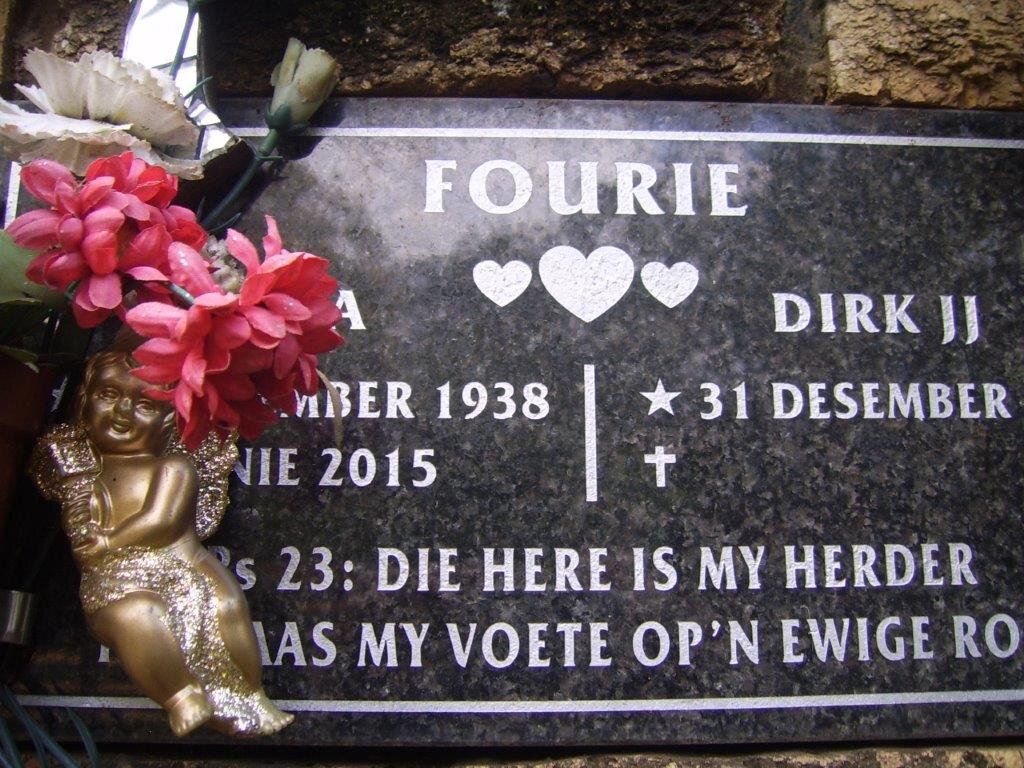 FOURIE Dirk J.J. &amp; ?a 1938-2015