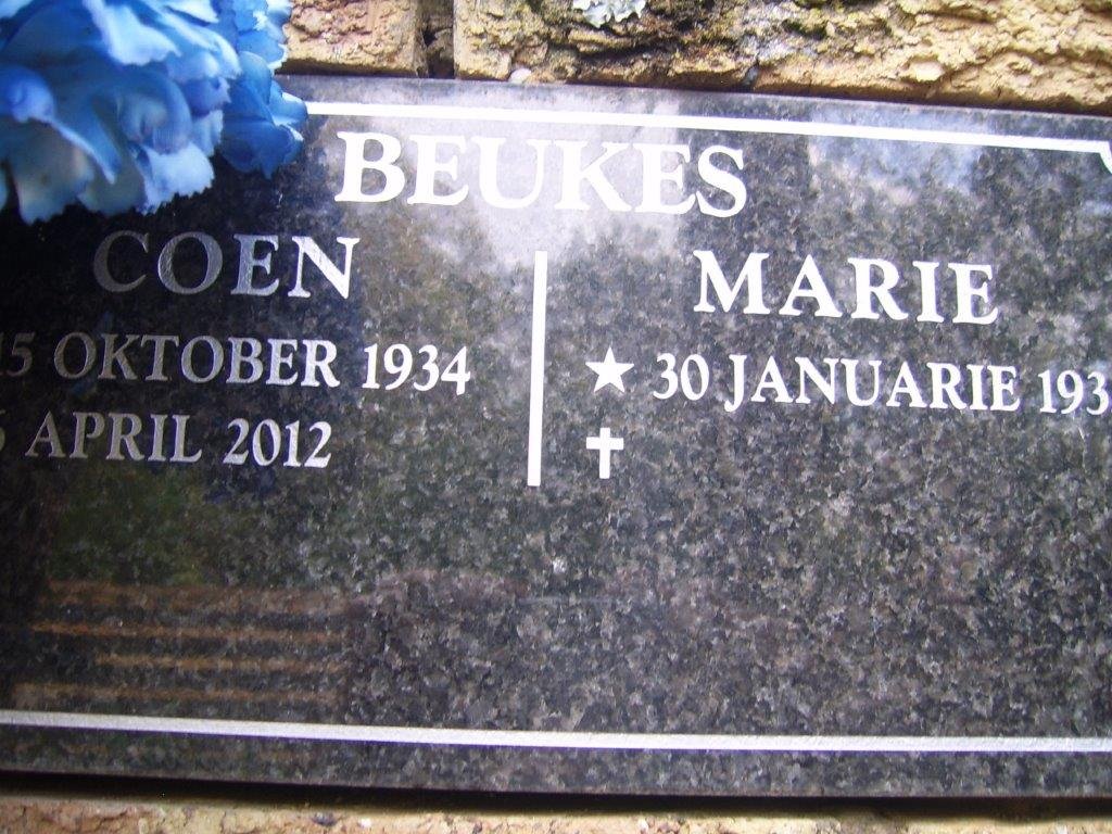 BEUKES Coen 1934-2012 &amp; Marie 193?-