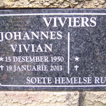 VIVIERS Johannes Vivian 1950-2013