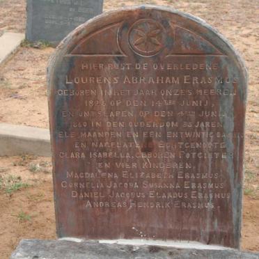 ERASMUS Lourens Abraham 1826-1860