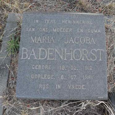 BADENHORST Maria Jacoba 1912-1981