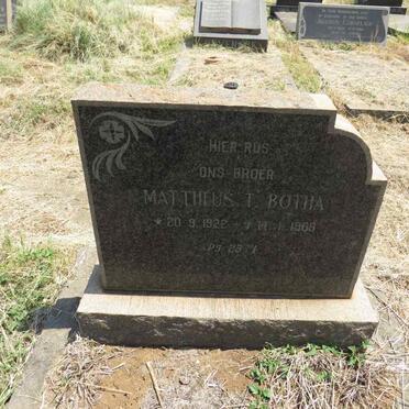 BOTHA Mattheus T. 1922-1969