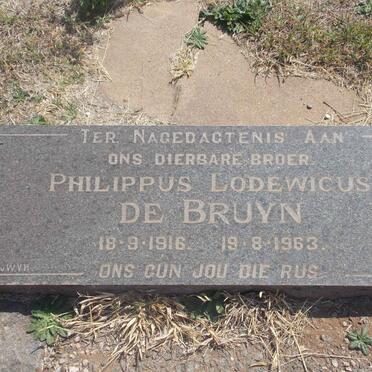 BRUYN Phillippus Lodewicus, de 1916-1963