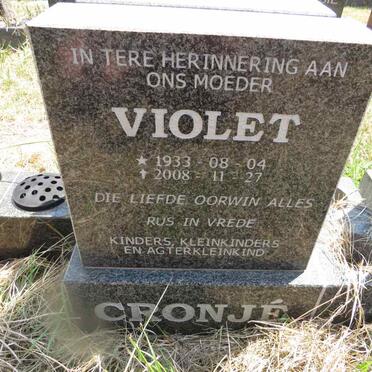 CRONJE Violet 1933-2008