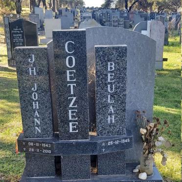 COETZEE J.H. 1943-2010 &amp; Beulah 1945-