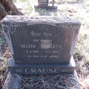 CRAUSE Helena Charlotte 1903-1963
