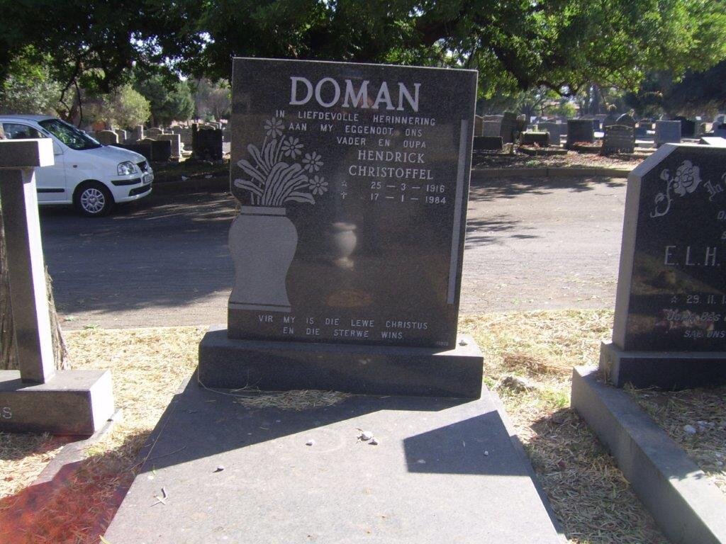 DOMAN Hendrick Christoffel 1916-1984