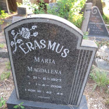 ERASMUS Maria Magdalena 1927-2008