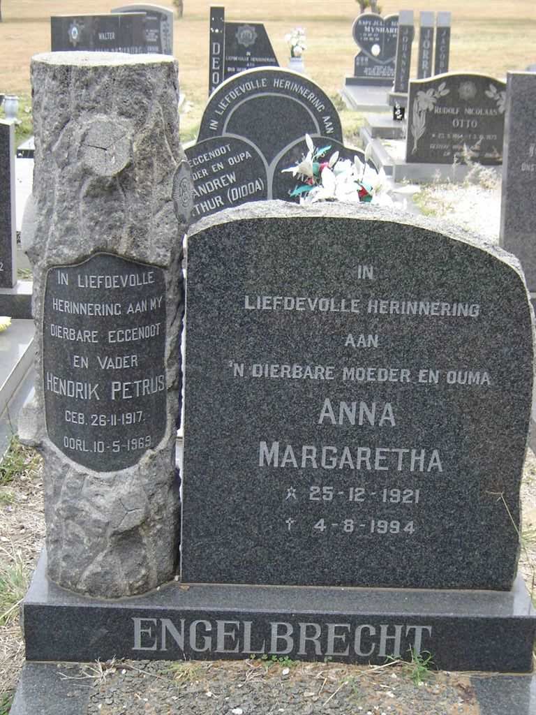 ENGELBRECHT Hendrik Petrus 1917-1969 & Anna Margaretha 1921-1994