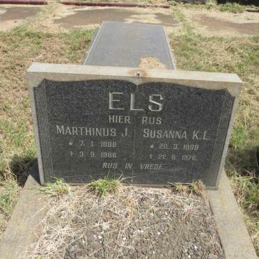 ELS Marthinus J. 1888-1966 & Susanna K.L. 1889-1976