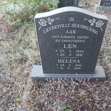 GERNANDT Len 1944-1991 & Helena 1943-1986