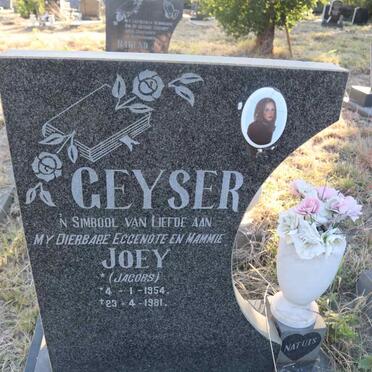 GEYSER Joey nee JACOBS 1954-1981