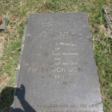 GINDRA Frederick John 1906-1970