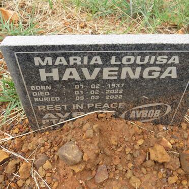 HAVENGA Maria Louisa 1937-2022