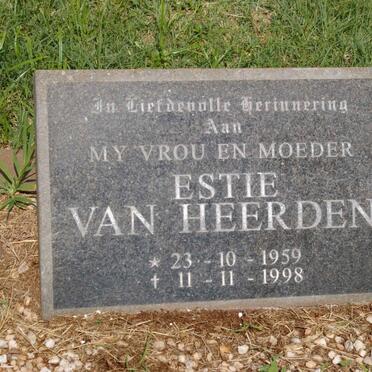 HEERDEN Estie, van 1959-1998