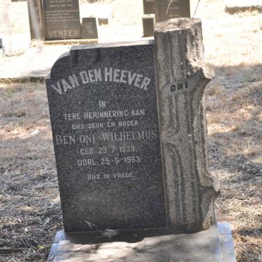 HEEVER Ben-Oni Wilhelmus, van den 1939-1963