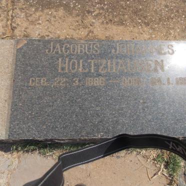 HOLTZHAUSEN Jacobus Johannes 1886-1981