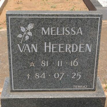 HEERDEN Melissa, van 1981-1984