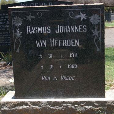 HEERDEN Rasmus Johannes, van 1911-1969