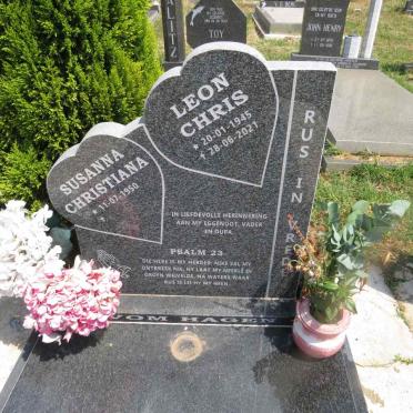 HAGEN Leon Chris, vom 1945-2021 & Susanna Christiana 1950- 