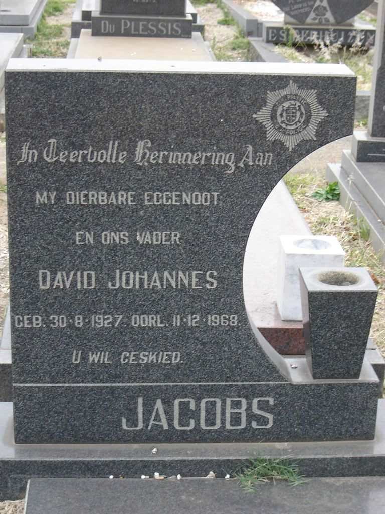JACOBS David Johannes1927-1968