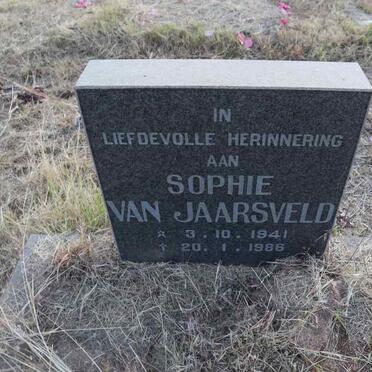 JAARSVELD Sophie, van 1941-1986