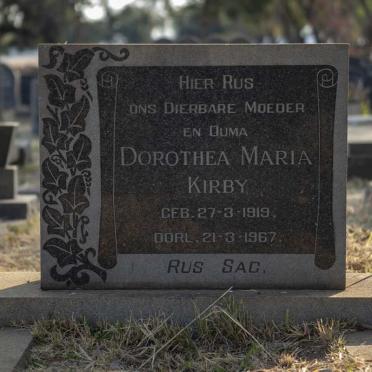 KIRBY Dorothea Maria 1919-1967