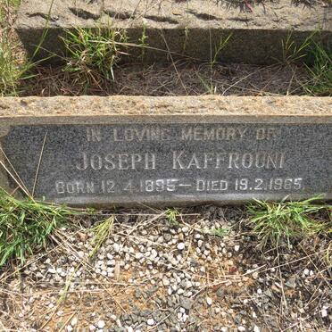 KAFFROUNI Joseph 1895-1965