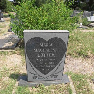 LOTTER Maria Magdalena 1905-1985