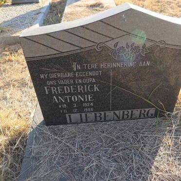 LIEBENBERG Frederick Antonie 1924-1986