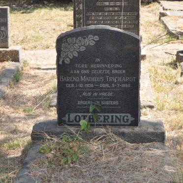 LOTHERING Barend Matheus Trichardt 1938-1958