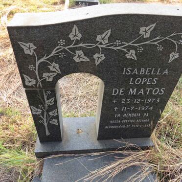 MATOS Isabella Lopes, de 1973-1974
