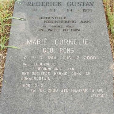 METZ Frederick Gustav 1911-1974 & Marie Cornelie PONS 1914-2000