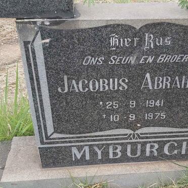 MYBURGH Jacobus Abraham 1941-1975