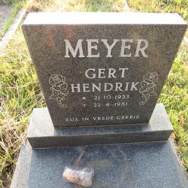 MEYER Gert Hendrik 1953-1981