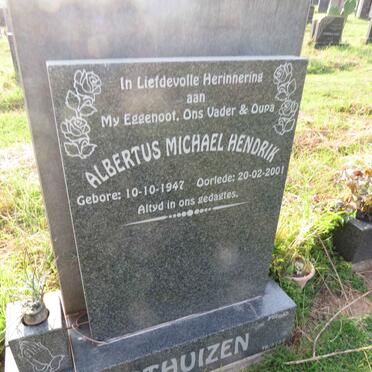 OOSTHUIZEN Albertus Michael Hendrik 1947-2001