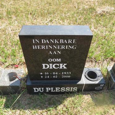 PLESSIS Dick, du 1933-2000