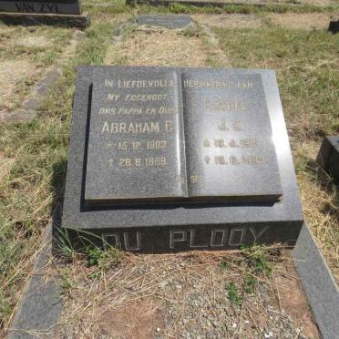PLOOY Abraham C., du 1903-1968 & Rachel J.C. 1915-1983