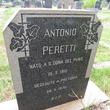 PERETTI Antonio 1910-1970
