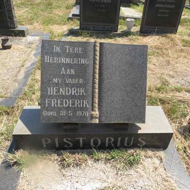 PISTORIUS Hendrik Frederik -1970