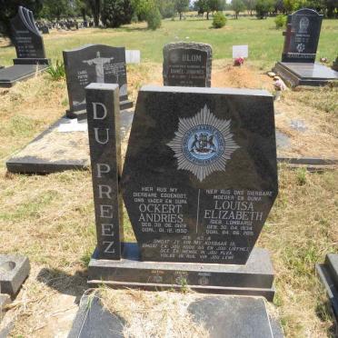 PREEZ Ockert Andries, du 1929-1992 & Louisa Elizabeth LOMBARD 1934-2015