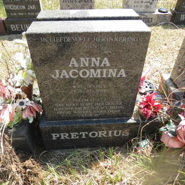 PRETORIUS Anna Jacomina 1928-2005