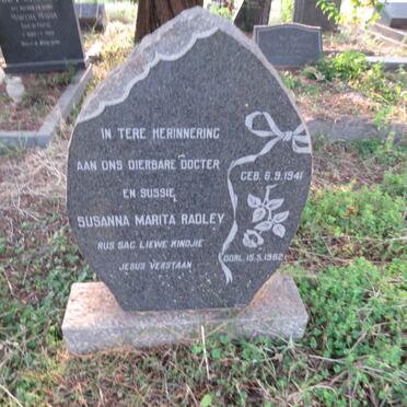 RADLEY Susanna Marita 1941-1962