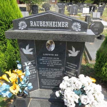 RAUBENHEIMER Edwin Walter 1945-2021 & Sophia Wilhelmina 1954- _1