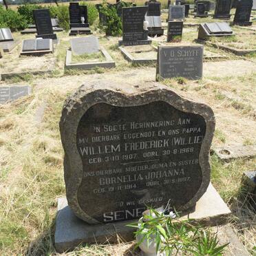 SENEKAL Willem Frederick 1907-1969 & Cornelia Johanna 1914-1997
