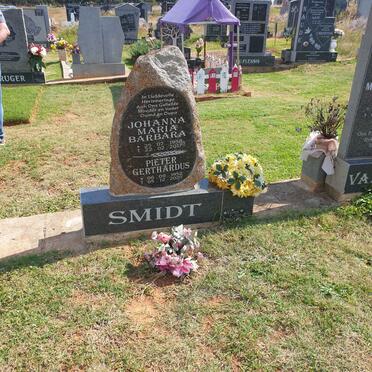 SMIDT Pieter Gerthardus 1952-2020 &amp; Johanna Maria Barbara 1958-2017