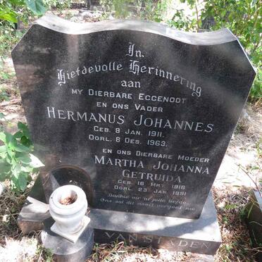 STADEN Hermanus Johannes, van 1911-1963 & Martha Johanna Gertruida 1916-1991