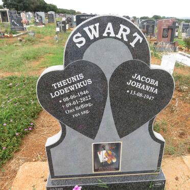 SWART Theunis Lodewikus 1946-2022 & Jacoba Johanna 1947-
